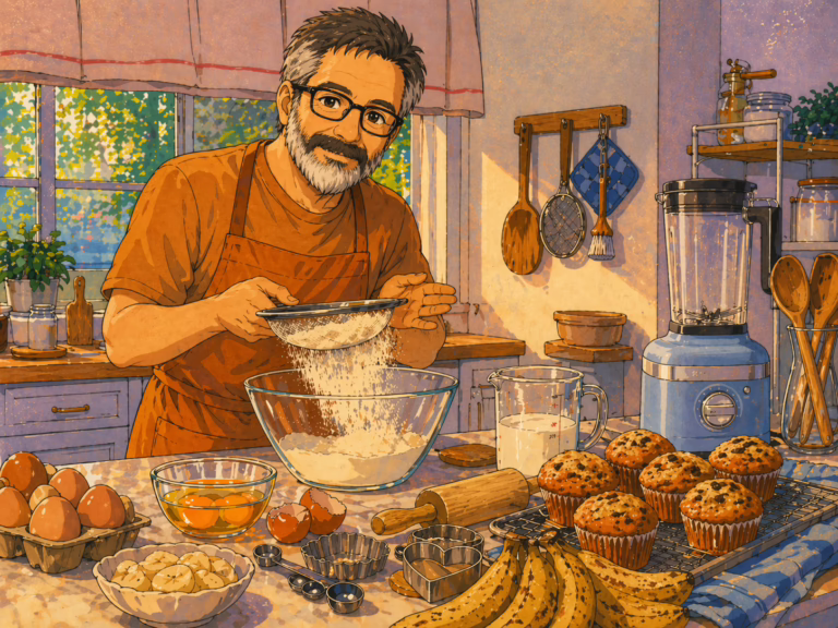 recette de Muffins aux Bananes à la JiP…